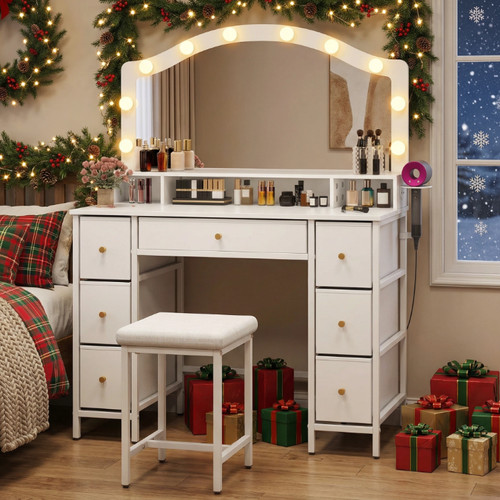 Dressing table with stool set - table,