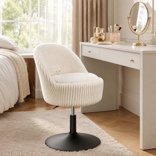 Vanity chair adjustable - chair, swivel