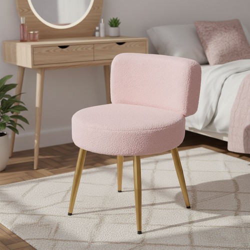 Velvet vanity chair - chair, with