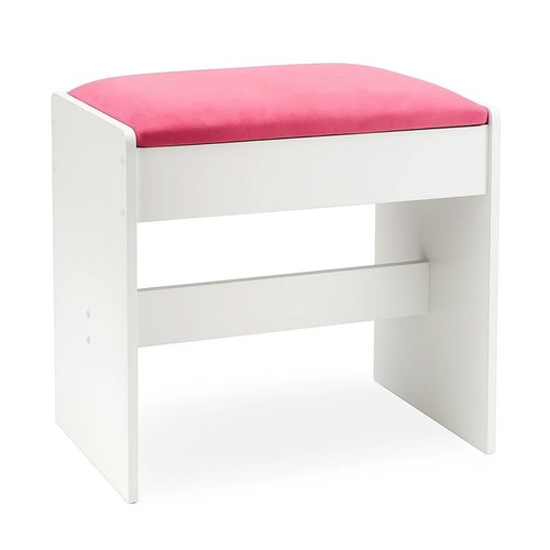Padded vanity dressing stool - vanity,