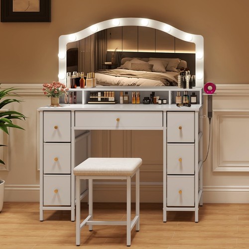 Dressing table with stool set - with,