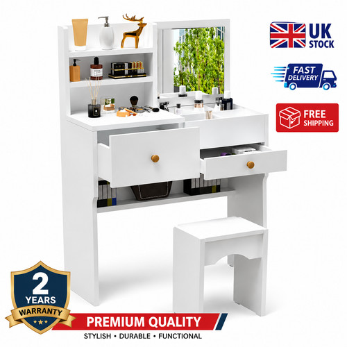 Dressing table with mirror - table,