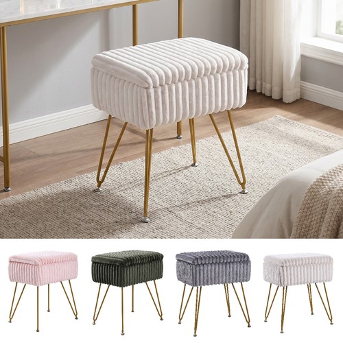 Vanity stool storage ottoman - stool,