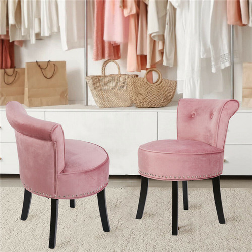 Velvet vanity stool - vanity,