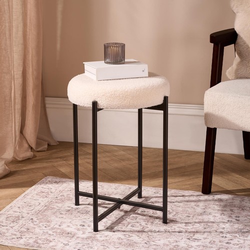 Ohs boucle round stool - round,