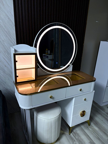 Modern white dressing table - modern,
