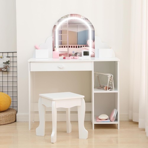 Dressing table with led light - with,