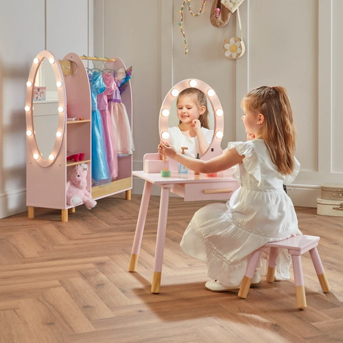 Dimples wooden light vanity - dimples, light-up