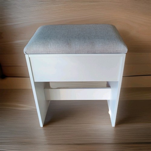 Padded vanity dressing stool - vanity,