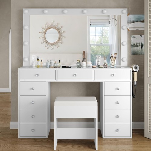 Drawer white dressing - white, table