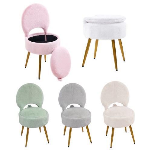 Faux rabbit fur - fur, stool